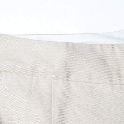COTTON LINEN TWILL TROUSERS