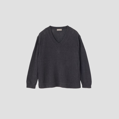 RELAXED V NECK JUMPER KNIT