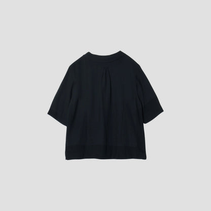 SILK WOOL CREPE SHIRT