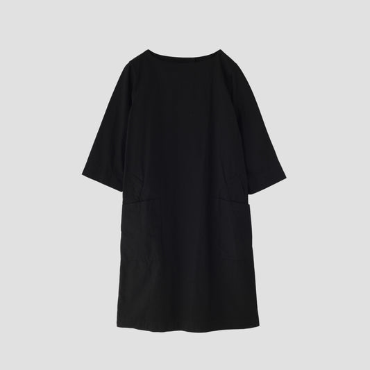 GARMENT DYE VINTAGE POPLIN DRESS