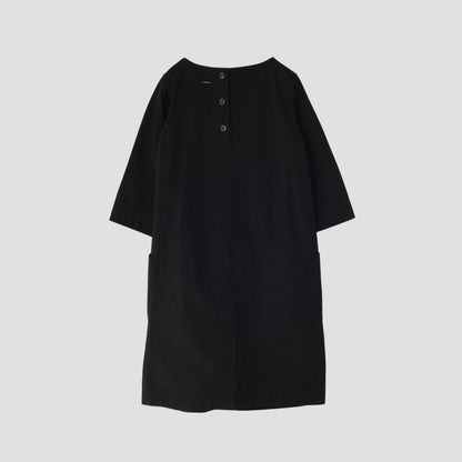 GARMENT DYE VINTAGE POPLIN DRESS