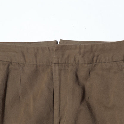 LINEN COTTON TWILL TROUSERS