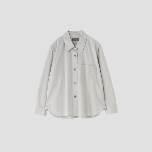 COTTON WOOL POPLIN SHIRT