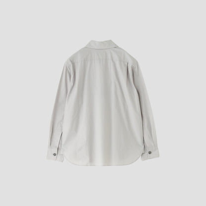COTTON WOOL POPLIN SHIRT