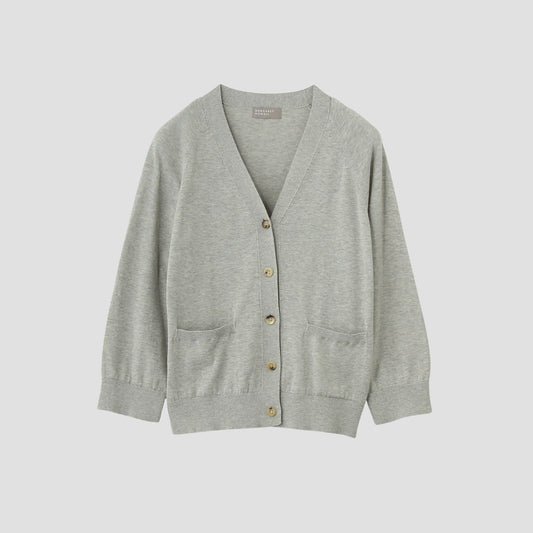 SUPERFINE COTTON CARDIGAN KNIT