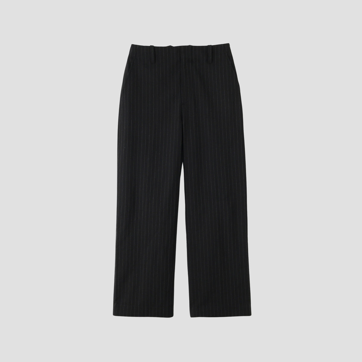 STRIPE WOOL PLAINWEAVE TROUSERS