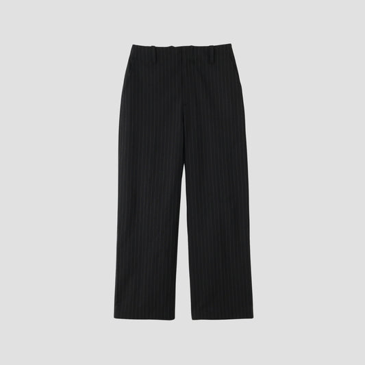 STRIPE WOOL PLAINWEAVE TROUSERS