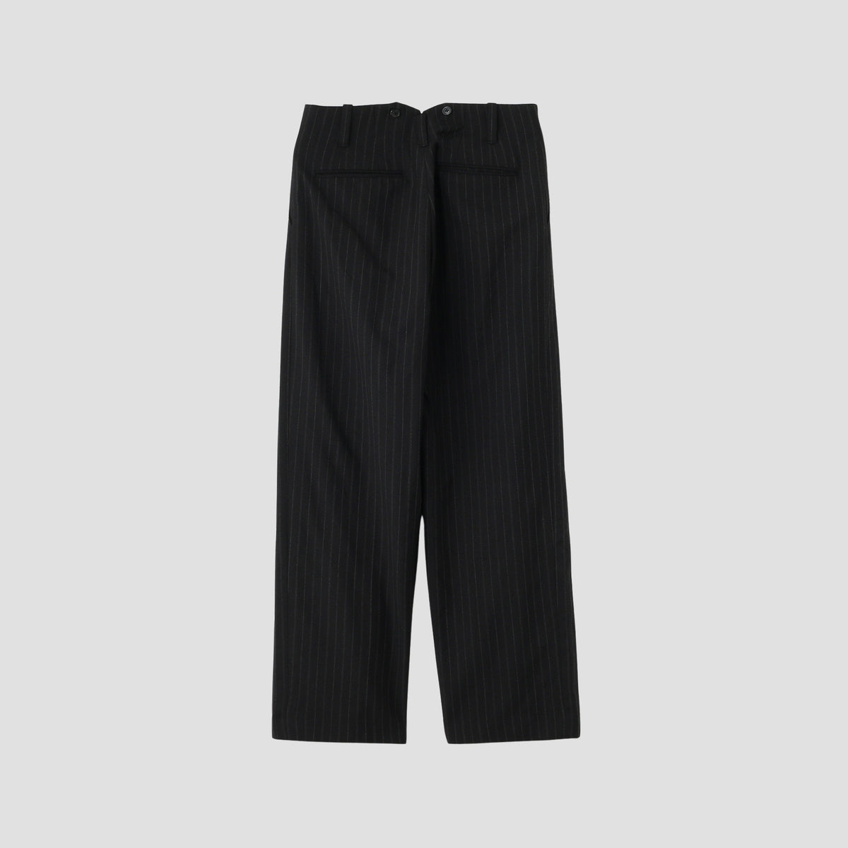 STRIPE WOOL PLAINWEAVE TROUSERS