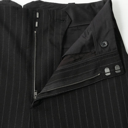 STRIPE WOOL PLAINWEAVE TROUSERS