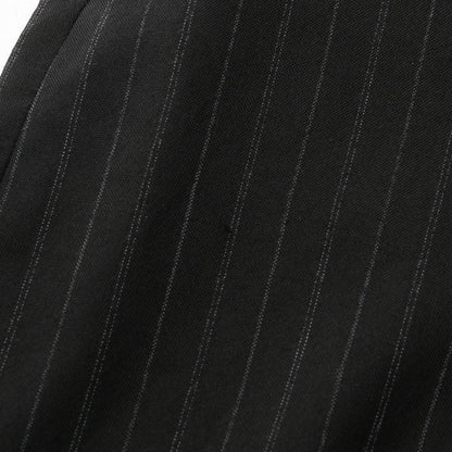 STRIPE WOOL PLAINWEAVE TROUSERS