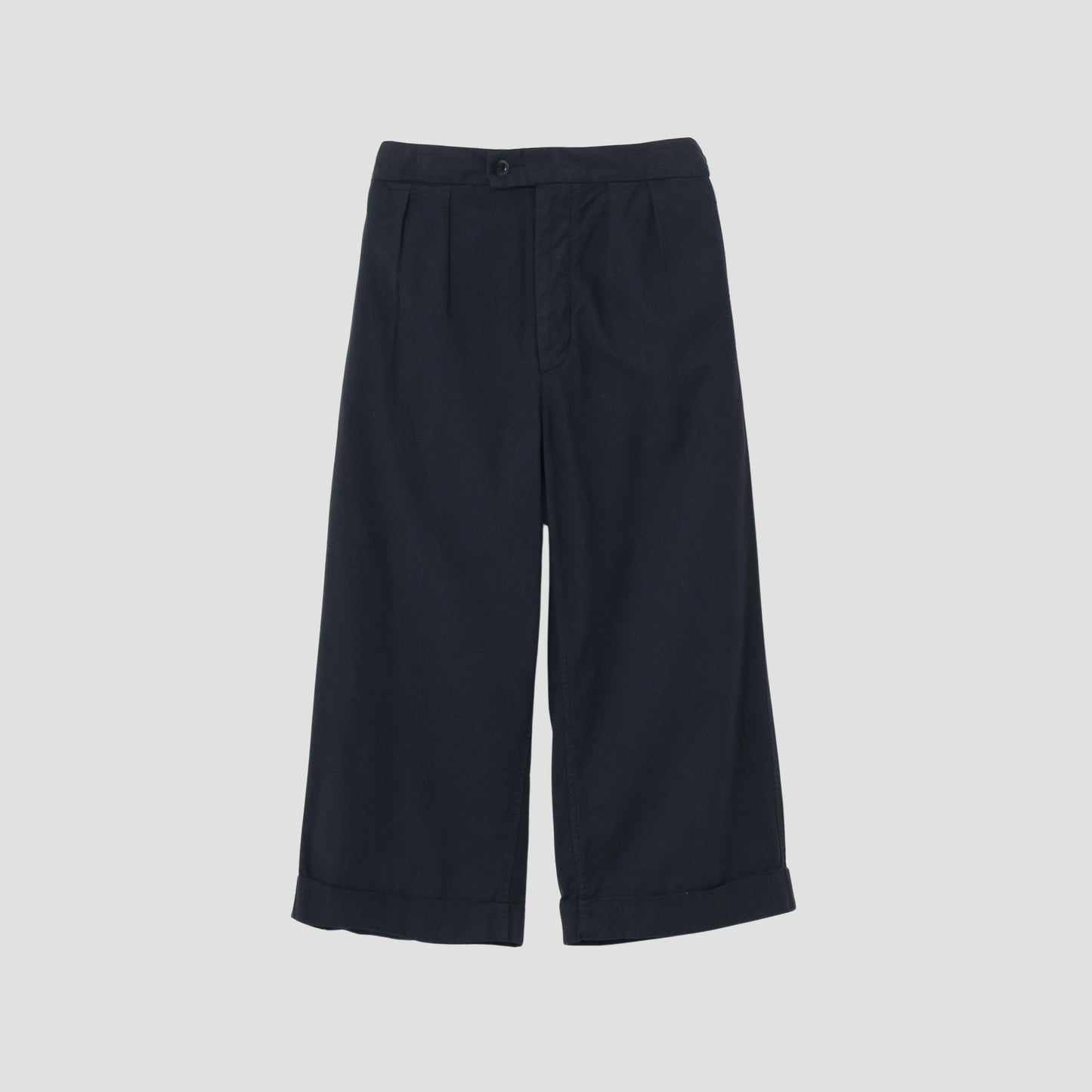 BRUSHED DRY COTTON CANVAS TROUSERS