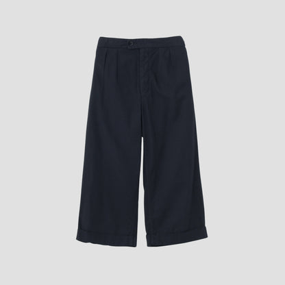 BRUSHED DRY COTTON CANVAS TROUSERS