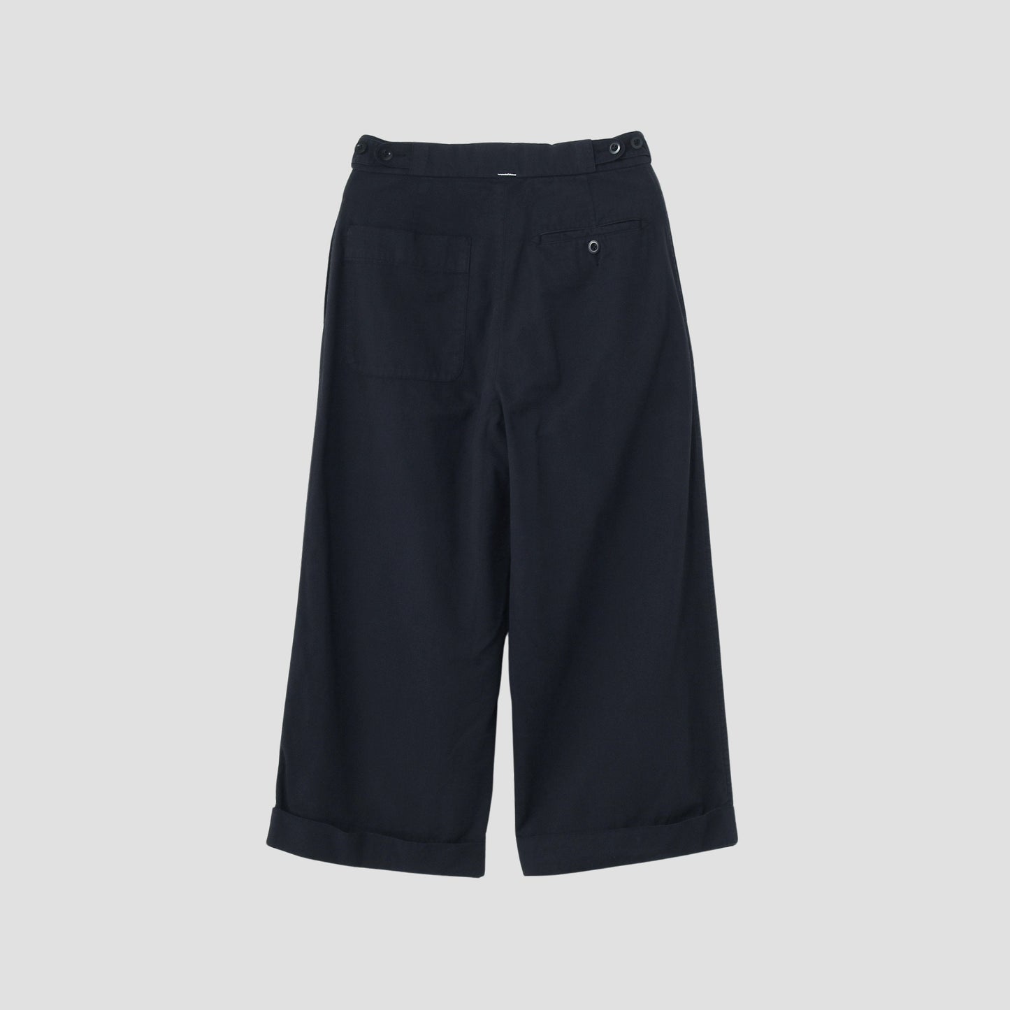 BRUSHED DRY COTTON CANVAS TROUSERS