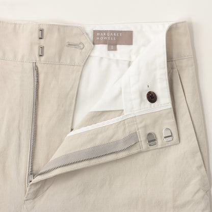 YARN DYED COTTON LINEN TROUSERS