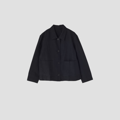 LINEN WOOL TWILL JACKET