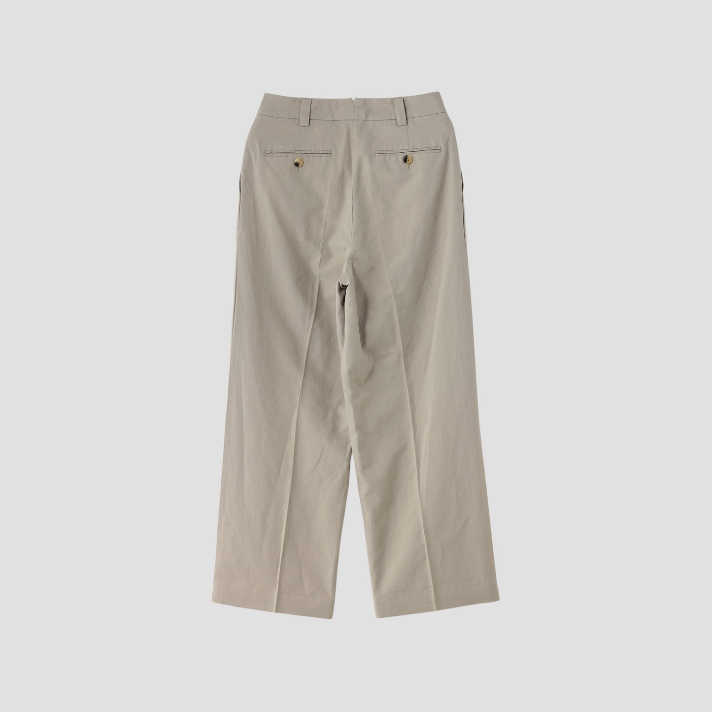COTTON LINEN OXFORD TROUSERS