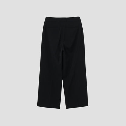 WOOL COTTON LINEN BARATHEA TROUSERS