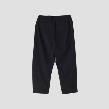 DRY WOOL TWILL CHAMBRAY TROUSERS