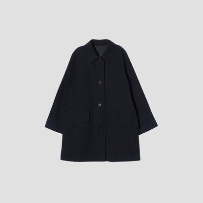 WOOL COTTON GABARDINE COAT