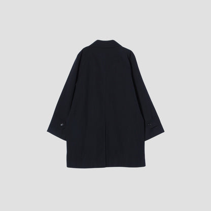 WOOL COTTON GABARDINE COAT