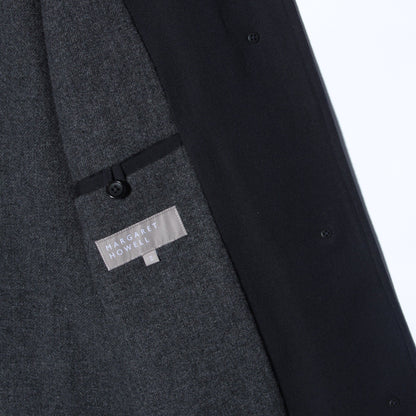 WOOL COTTON GABARDINE COAT