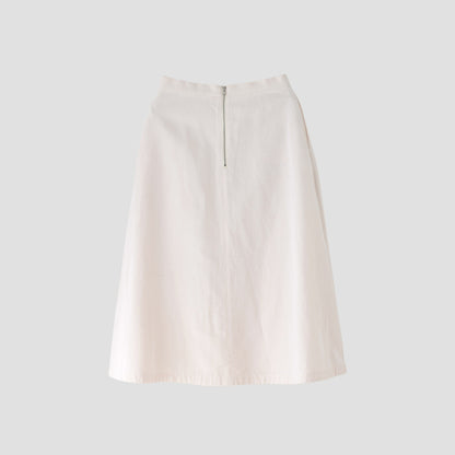 HIGH TWIST COTTON LINEN SKIRT