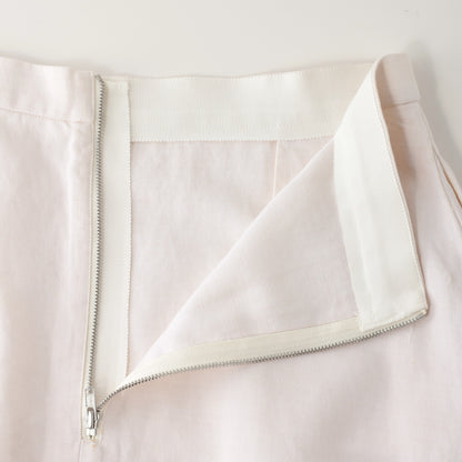 HIGH TWIST COTTON LINEN SKIRT