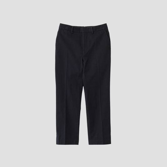 YARN DYE HEAVY COTTON TWILL TROUSERS