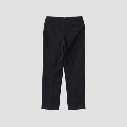 YARN DYE HEAVY COTTON TWILL TROUSERS
