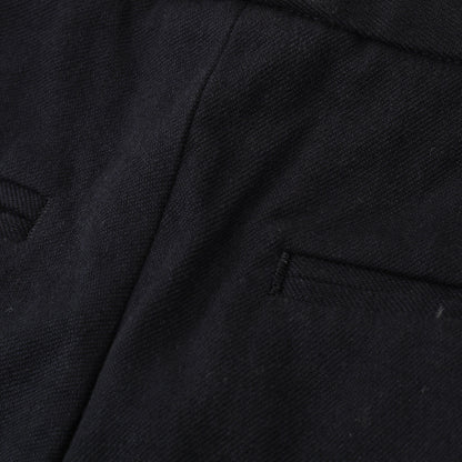 YARN DYE HEAVY COTTON TWILL TROUSERS