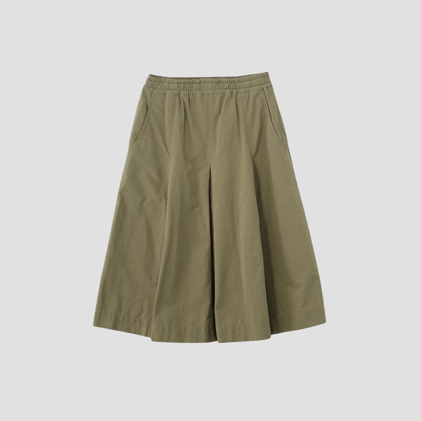 COTTON PLAIN WEAVE SKIRT