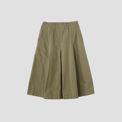 COTTON PLAIN WEAVE SKIRT