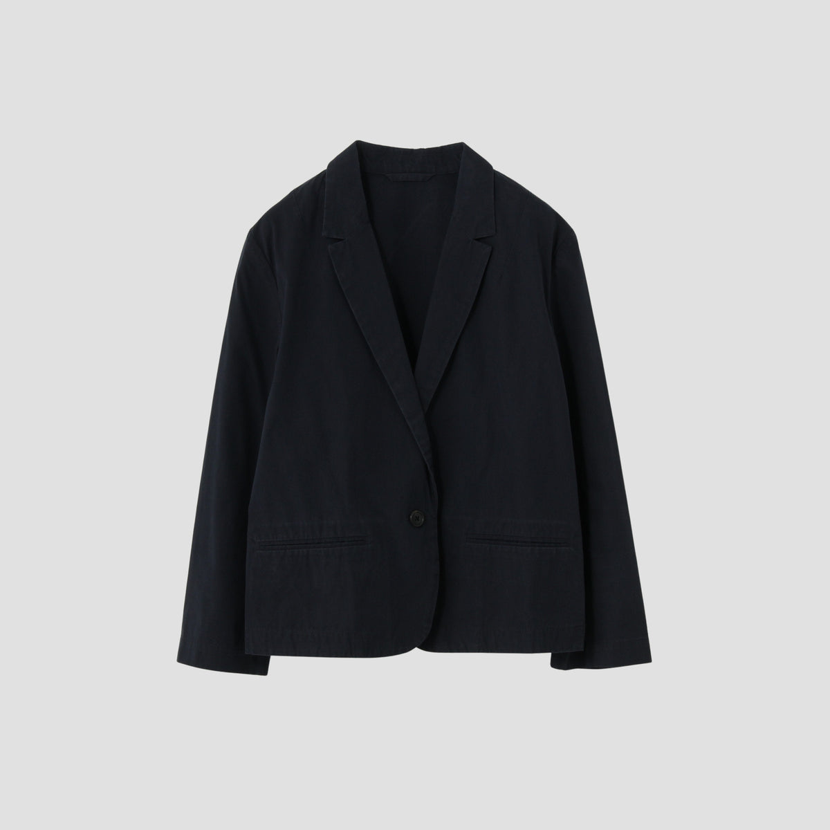 WASHED YARN DYE COTTON POPLIN JACKET