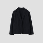 WASHED YARN DYE COTTON POPLIN JACKET