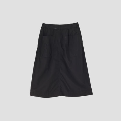 COMPACT TOUGH COTTON POPLIN SKIRT