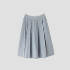 HAIRLINE STRIPE COTTON SKIRT