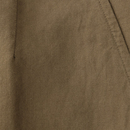 LINEN COTTON TWILL TROUSERS