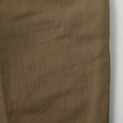 LINEN COTTON TWILL TROUSERS