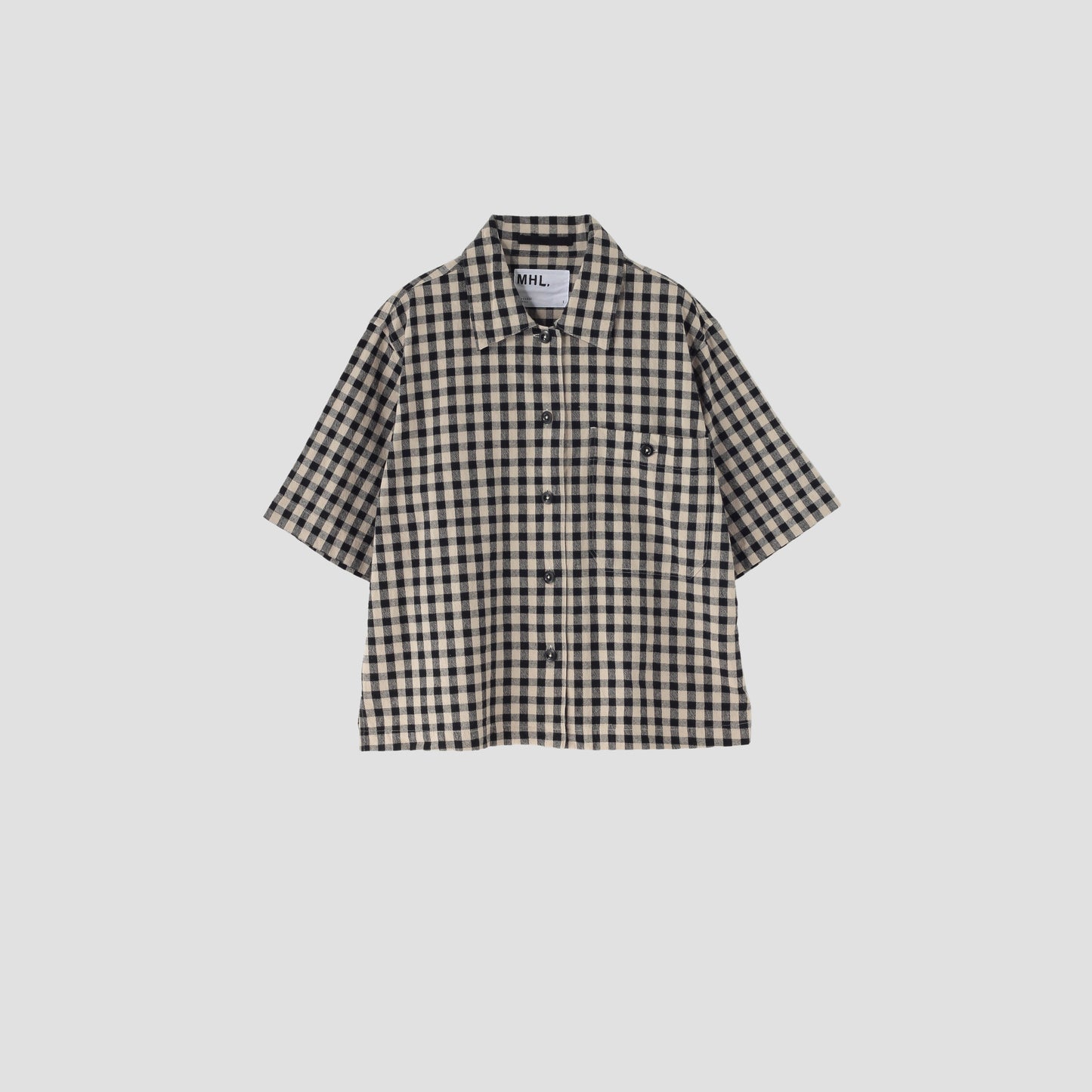 NATURAL COTTON GINGHAM SHIRT