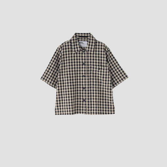 NATURAL COTTON GINGHAM SHIRT