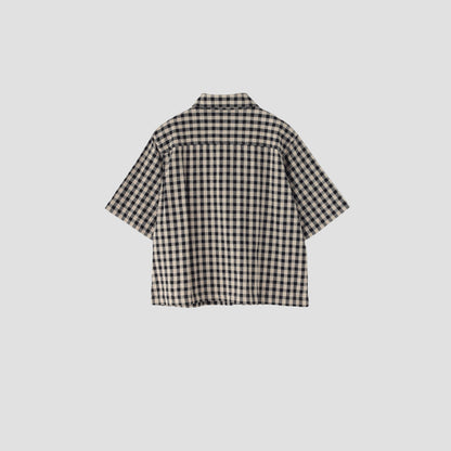 NATURAL COTTON GINGHAM SHIRT