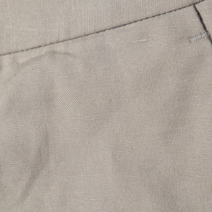 COTTON LINEN OXFORD TROUSERS
