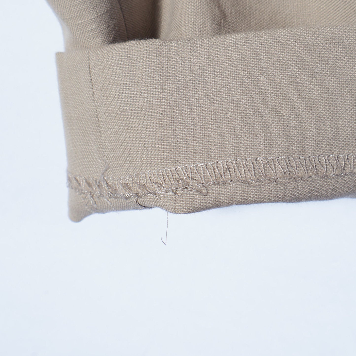 COTTON LINEN OXFORD TROUSERS