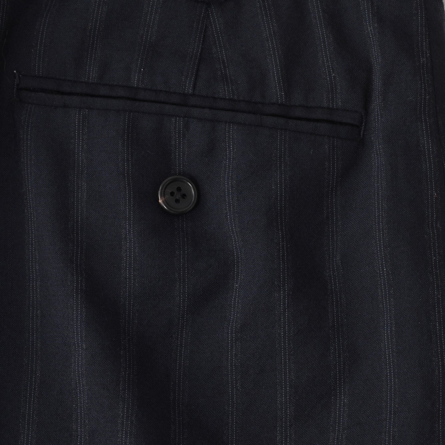 WIDE STRIPE WOOL TROUSERS