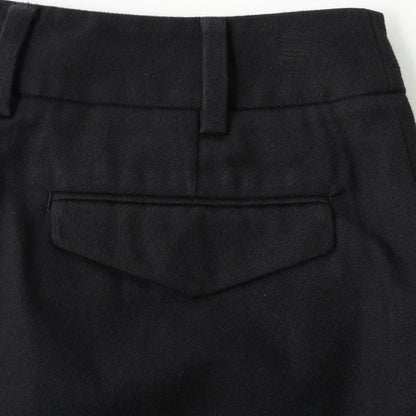BRUSHED COTTON WOOL TROUSERS