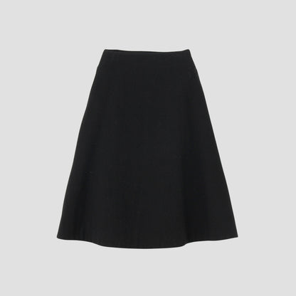 TINY HERRINGBONE WOOL SKIRT