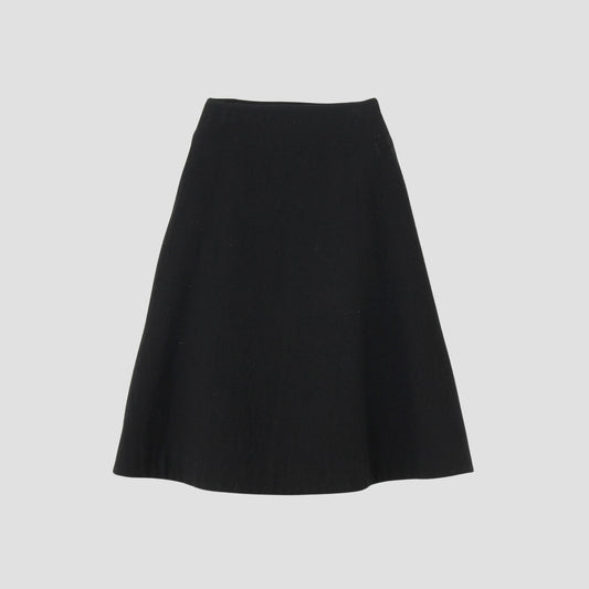 TINY HERRINGBONE WOOL SKIRT