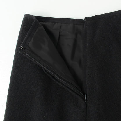 TINY HERRINGBONE WOOL SKIRT