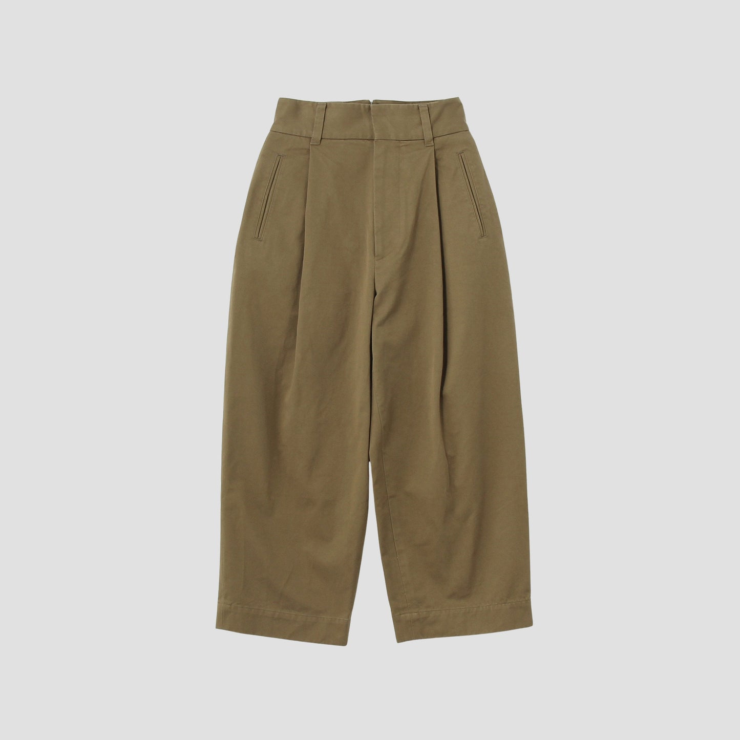 COTTON TWILL TROUSERS