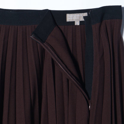 FINE WOOL GABARDINE SKIRT